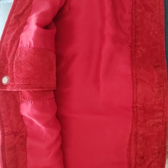 RAFAELLA SPRT Genuine Suede Trucker Jacket Western - Picture 7 of 9